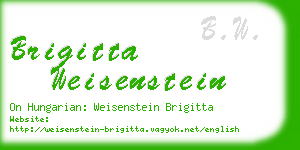 brigitta weisenstein business card